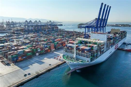 Cảng Piraeus ở Hy Lạp ngày 10/7/2023. (Ảnh: THX/TTXVN)
