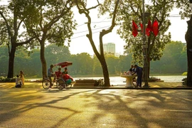 Hồ Hoàn Kiếm, Hà Nội. (Ảnh: Khánh Hòa/TTXVN)