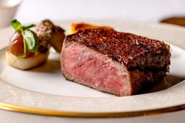 Món thịt bíttết đắt tiền tại nhà hàng Aragawa. (Nguồn: The Telegraph)