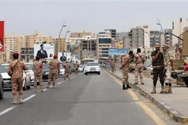 Binh sỹ Libya được triển khai tại thủ đô Tripoli. (Ảnh: AFP/TTXVN)