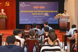 Quang cảnh cuộc họp báo. (Ảnh: Đỗ Phương Anh/TTXVN)