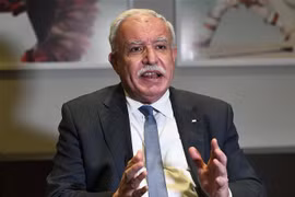 Ngoại trưởng Palestine Riyad al-Malki. (Ảnh: AFP/TTXVN)
