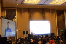Chủ tịch SOM APEC 2020 Hairil Yahri Yaacob phát biểu tại phiên khai mạc ISOM ngày 9/12/2019. (Ảnh: Hà Ngọc/TTXVN)