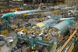 Một nhà máy sản xuất của Boeing. (Nguồn: thehill.com)
