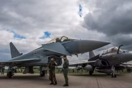 Máy bay Eurofighter và Rafale. (Nguồn: AFP)