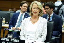 Đại sứ Mỹ tại các tổ chức quốc tế ở Vienna, Jackie Wolcott. (Nguồn: Reuters)