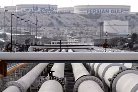 Cơ sở khai thác dầu của Iran trên đảo Khark. (Nguồn: AFP/TTXVN)