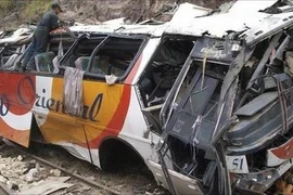 Hiện trường 1 vụ tai nạn ở Philippines. (Nguồn: BBC)
