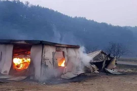 Hiện trường vụ việc. (Nguồn: TTXVN phát)