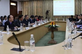 Đối thoại lần 2 giữa Hội đồng Các vấn đề thế giới của Ấn Độ (ICWA) và Viện Hàn lâm Khoa học xã hội Việt Nam (VASS). (Ảnh: Huy Lê/Vietnam+)