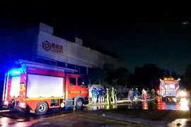 Hiện trường vụ cháy. (Ảnh: TTXVN phát)
