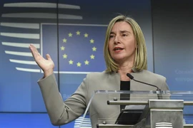 Đại diện cấp cao về chính sách an ninh và đối ngoại của EU Federica Mogherini. (Ảnh: AFP/TTXVN)