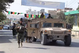 Binh sỹ Afghanistan tham gia truy quét phiến quân Taliban tại thành phố Kunduz ngày 31/8/2019. (Ảnh: THX/TTXVN)