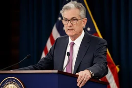 Chủ tịch Fed Jerome Powell tại cuộc họp báo ở Washington D.C, Mỹ. (Ảnh: THX/TTXVN)