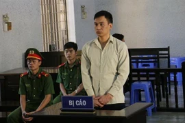 Bị cáo Phạm Thanh Sơn tại phiên tòa. (Ảnh: Tuấn Anh/TTXVN)