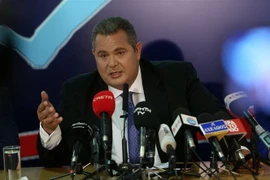 Bộ trưởng Quốc phòng Hy Lạp Panos Kammenos. (Nguồn: THX/TTXVN)