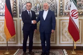 Ngoại trưởng Iran Javad Zarif và người đồng cấp Đức Heiko Maas. (Nguồn: Reuters)