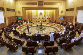 Toàn cảnh một cuộc họp của các phái đoàn thường trực Liên đoàn Arab tại Cairo, Ai Cập. (Ảnh: AFP/TTXVN)