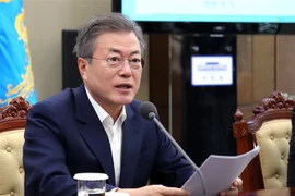 Tổng thống Hàn Quốc Moon Jae-in. (Ảnh: Yonhap/TTXVN)
