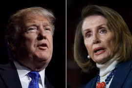 Tổng thống Mỹ Donald Trump và Chủ tịch Hạ viện Nancy Pelosi. (Nguồn: CNN)