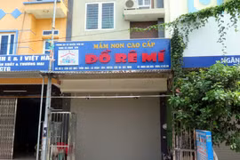 Cơ sở mầm non tư thục Đồ Rê Mí, xã Hoàn Sơn, huyện Tiên Du, tỉnh Bắc Ninh. (Ảnh: Đinh Văn Nhiều/TTXVN)