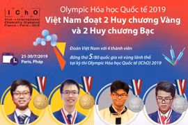 [Infographics] Đội tuyển Olympic Hóa học Việt Nam đoạt 2 HCV, 2 HCB 