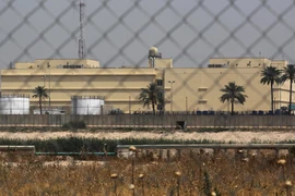Đại sứ quán Mỹ ở vùng Xanh của thủ đô Baghdad, Iraq. (Ảnh: AFP/TTXVN)