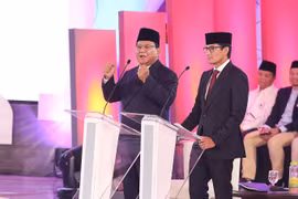 Ông Prabowo Subianto (trái) và Sandiaga Uno. (Nguồn: thejakartapost.com)