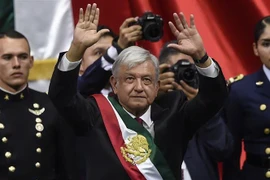 Tân Tổng thống Mexico Andres Manuel Lopez Obrador tại lễ tuyên thệ nhậm chức ở Mexico City ngày 1/12/2018. (Ảnh: AFP/TTXVN)