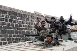 Binh sỹ Syria tại một khu vực ở tỉnh Idlib. (Ảnh: AFP/TTXVN)