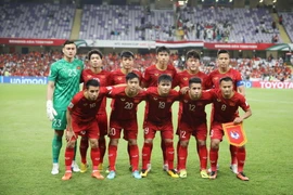 Đội tuyển Việt Nam. (Ảnh: Hoàng Linh/TTXVN)