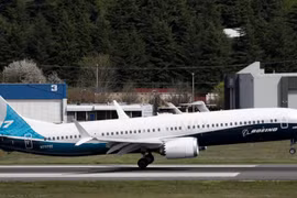 Máy bay Boeing 737 MAX 9 tại nhà máy của Boeing ở Seattle, Washington, Mỹ. (Ảnh: AFP/TTXVN)