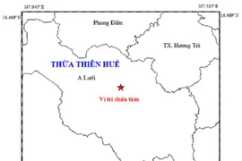Động đất ở Thừa Thiên-Huế, không gây thiệt hại về người và tài sản 
