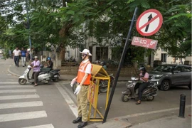 Manơcanh cảnh sát giao thông trên đường phố ở Bangalore. (Nguồn: BBC)