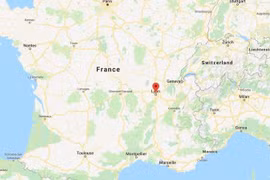 Vị trí thành phố Lyon. (Nguồn: Google Maps)