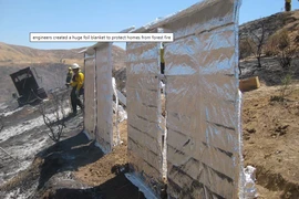 Lớp phủ chống lửa. (Nguồn: designboom.com)