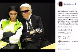 Kendall Jenner, G-Dragon và sao quốc tế tiếc thương Karl Lagerfeld