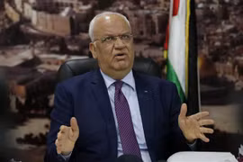 Tổng thư ký PLO Saeb Erekat. (Ảnh: AFP/TTXVN)