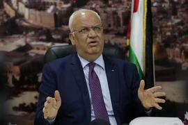 Tổng thư ký PLO Saeb Erekat. (Ảnh: AFP/TTXVN)