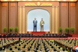 Một phiên họp của Quốc hội Triều Tiên. (Ảnh: TTXVN phát)