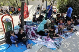 Người di cư tại khu trại tạm ở Ankara, Thổ Nhĩ Kỳ. (Ảnh: AFP/TTXVN)