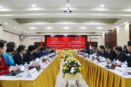 Quang cảnh hội đàm. (Ảnh: Xuân Tú/TTXVN)