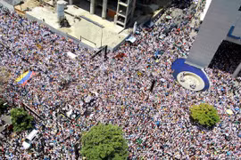 Một cuộc tuần hành ở Venezuela. (Nguồn: dw.com)