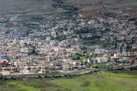 Hình ảnh thị trấn Majdal Shams trên Cao nguyên Golan do Israel chiếm đóng ngày 26/3/2019. (Ảnh: AFP/TTXVN)