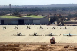 Căn cứ không quân Misurata ở thành phố Misurata, Libya. (Ảnh: AFP/TTXVN)