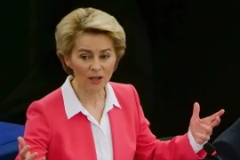 Chủ tịch đắc cử Ủy ban châu Âu (EC) Ursula von der Leyen phát biểu tại Nghị viện châu Âu ở Strasbourg, Pháp, ngày 27/11/2019. (Ảnh: THX/TTXVN)