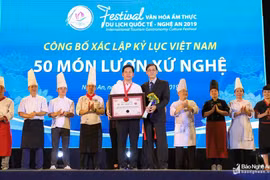 Công bố xác lập kỷ lục Việt Nam 50 món lươn xứ Nghệ