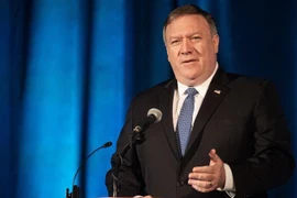Ngoại trưởng Mỹ Mike Pompeo tại cuộc họp báo ở Washington, DC. (Ảnh: AFP/TTXVN)