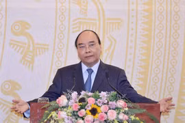 Thủ tướng Nguyễn Xuân Phúc phát biểu chỉ đạo tại hội nghị. (Ảnh: Thống Nhất/TTXVN)