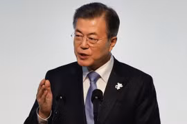 Tổng thống Hàn Quốc Moon Jae-in. (Nguồn: AP)